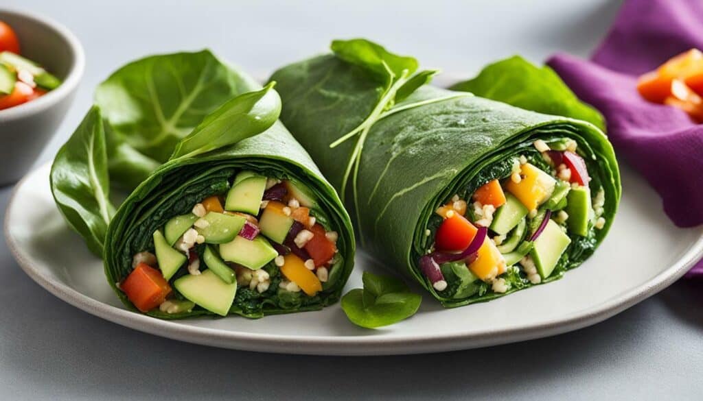 gluten-free spinach wraps