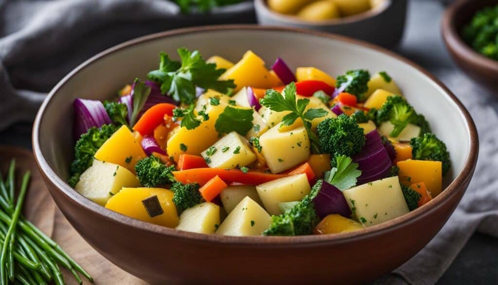 health-conscious potato salad