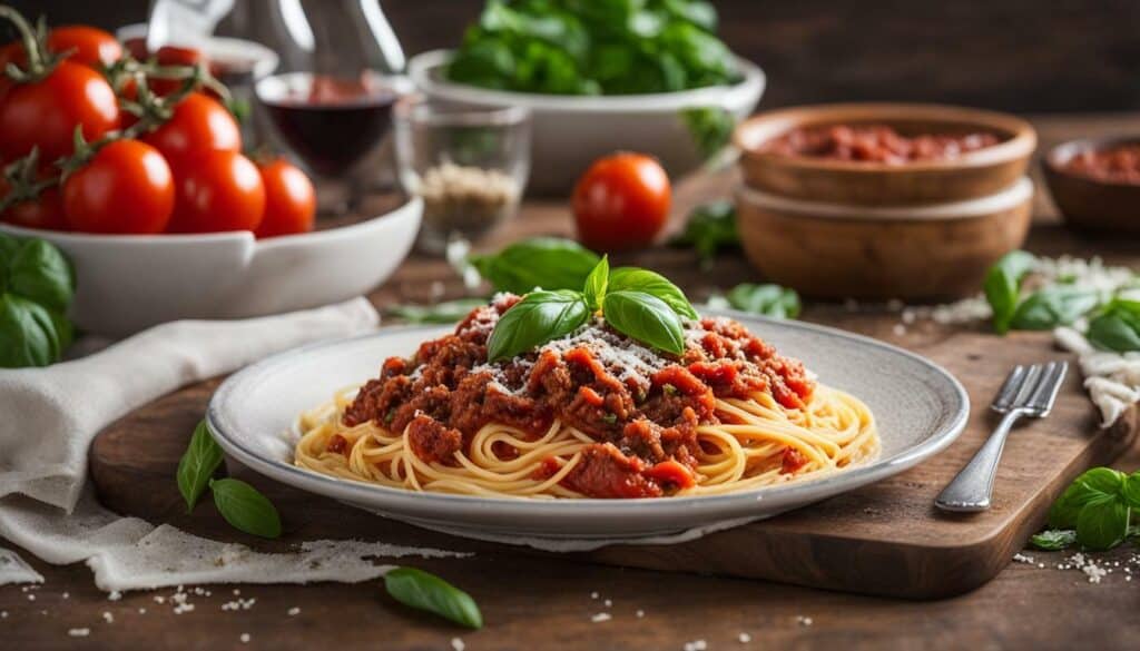 healthy spaghetti meat sauce