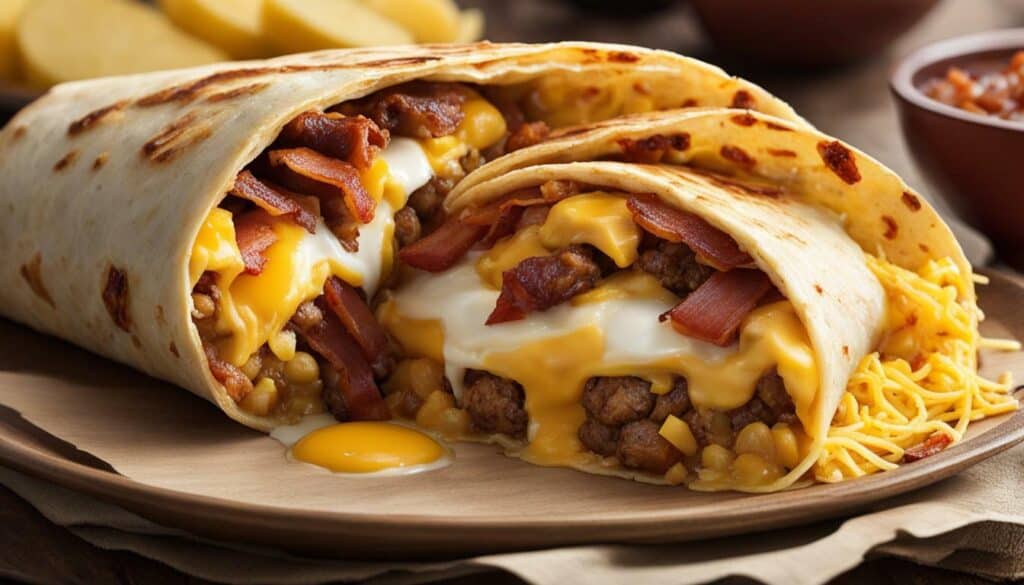 high calorie breakfast burrito