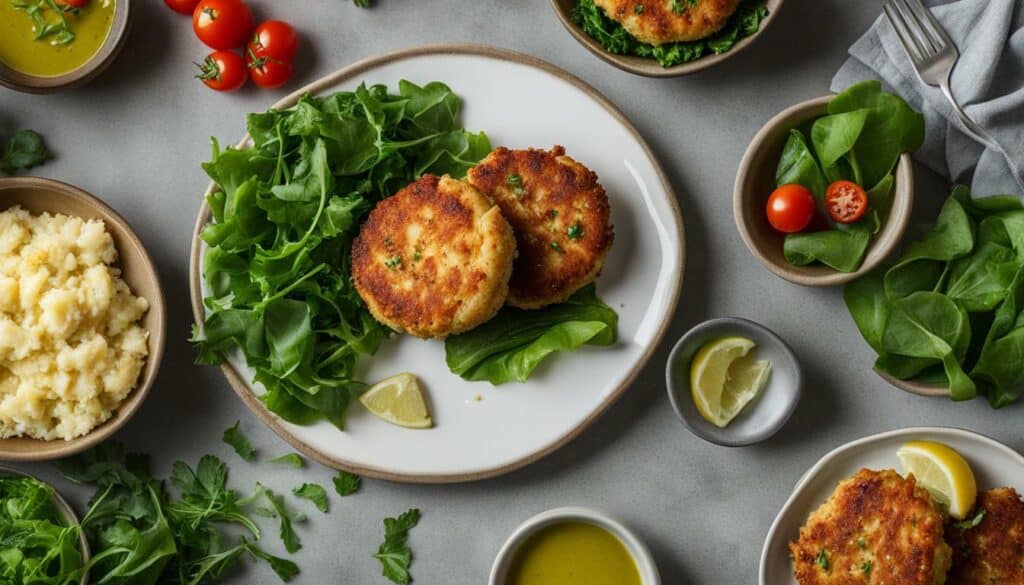 high protein crab cakes