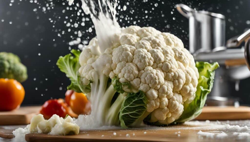homemade cauliflower flour