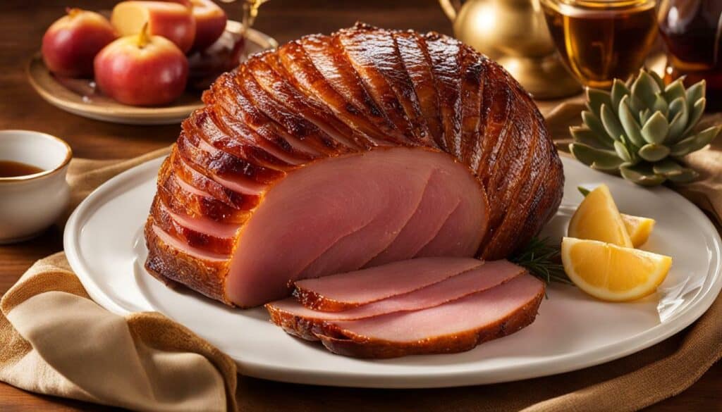 honey glazed spiral sliced half ham