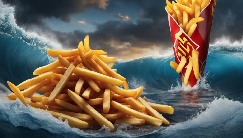 hot fries sodium content