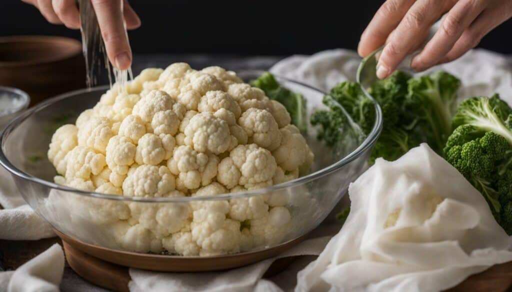 how to make cauliflower flour