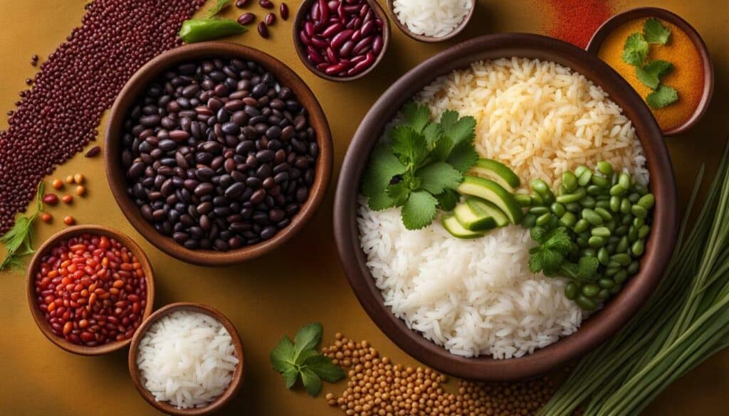 image of rice and beans