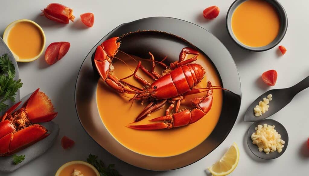 lobster bisque protein and carbohydrate content
