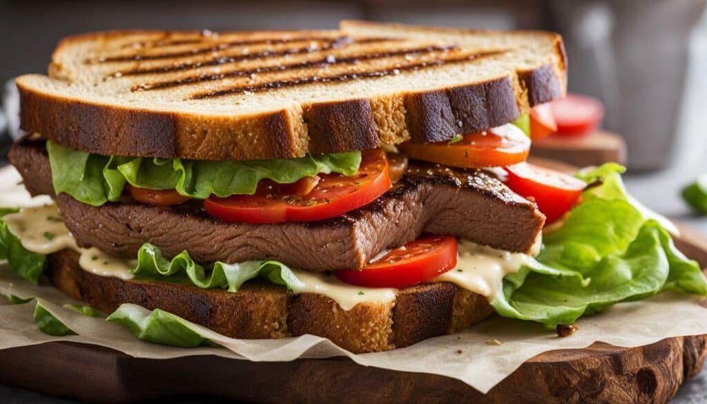 low calorie steak sandwich