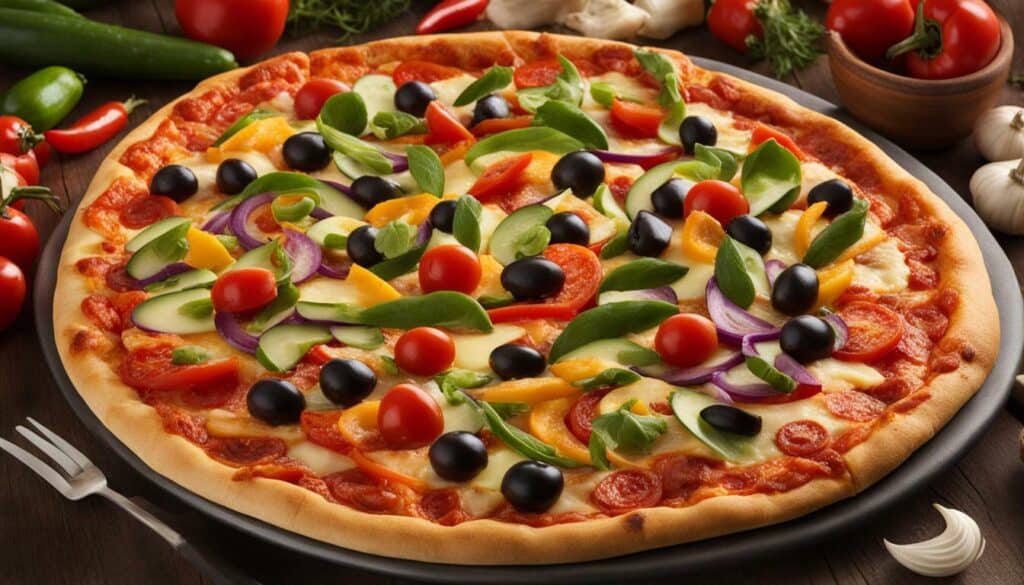 low calorie supreme pizza