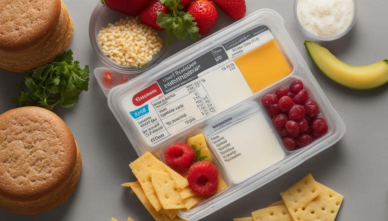 lunchable nutritional information