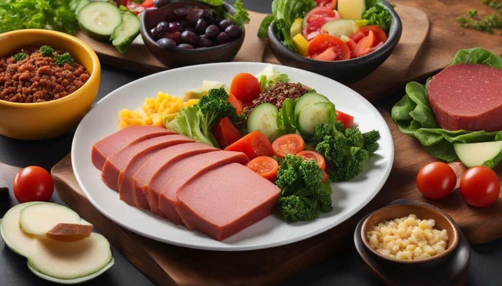 luncheon meat meals with nutrient-dense foods