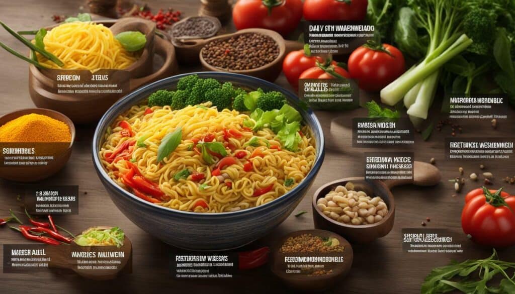 maggi noodles nutrition facts