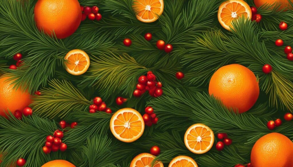 mandarin oranges in Christmas