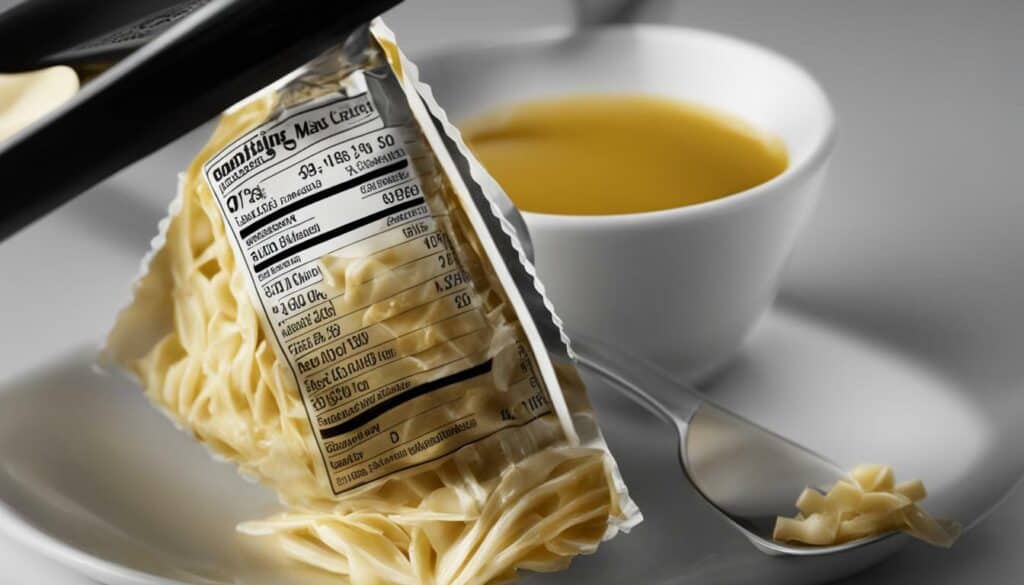 mayo packet calories image