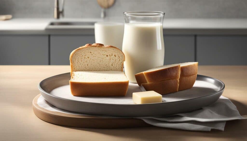 milk bread nutritional information