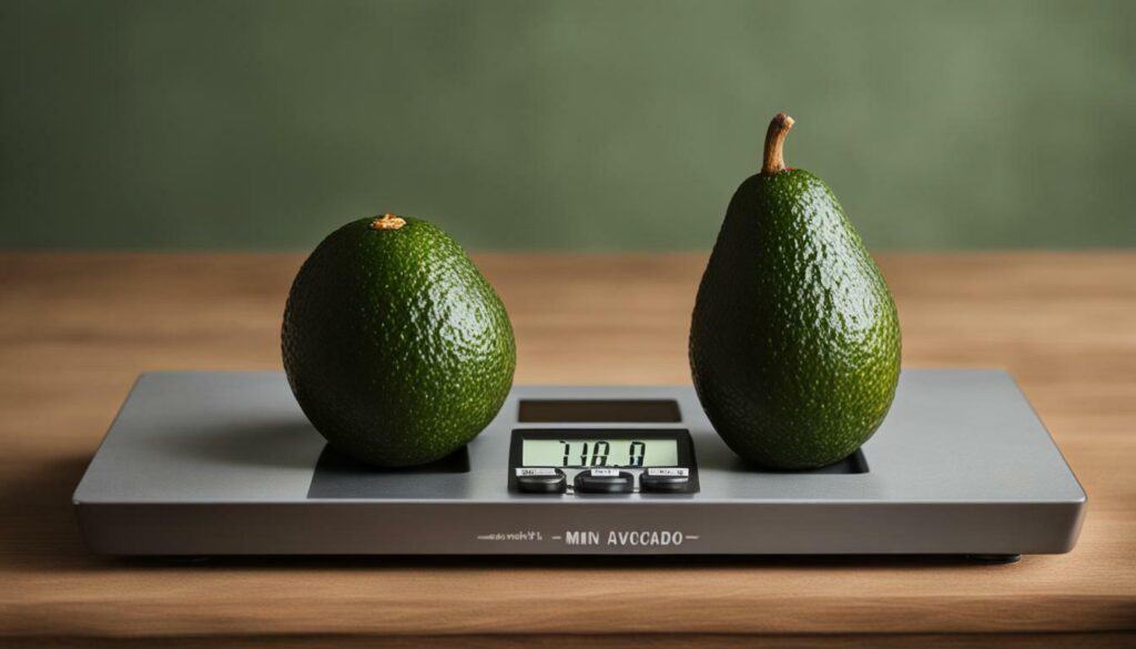 mini avocado serving size