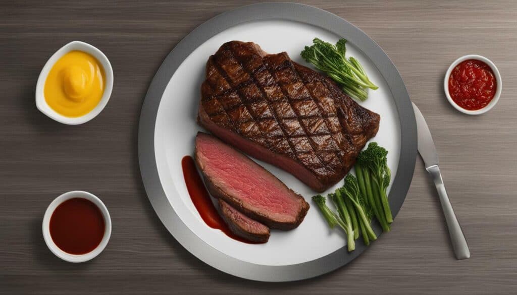 nutritional information 9 oz steak