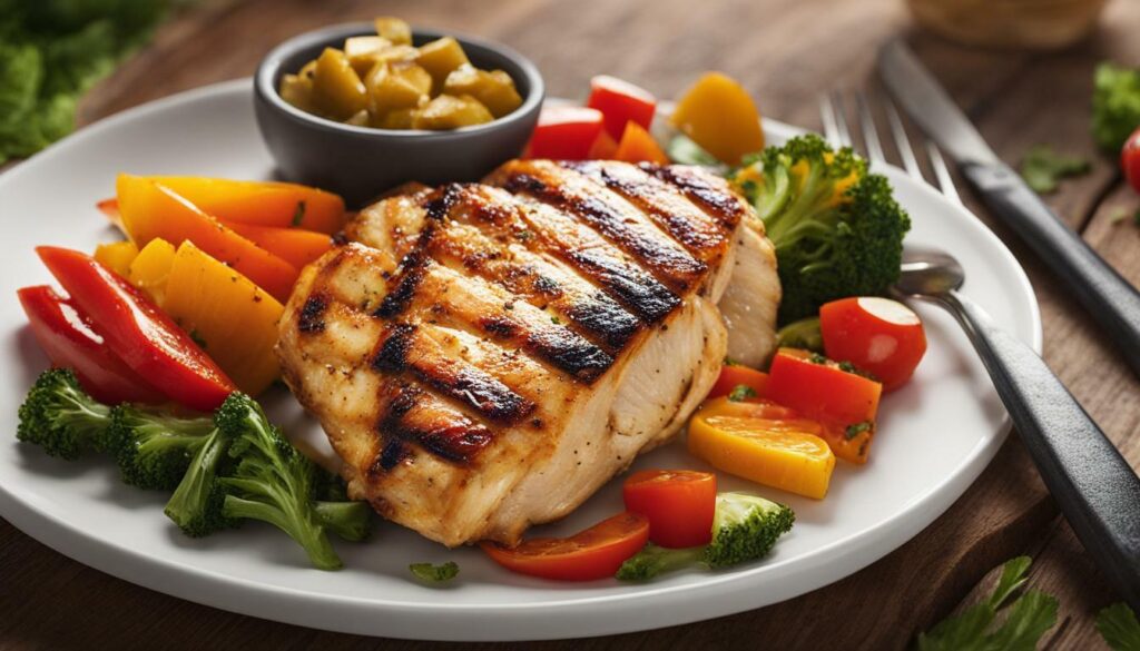 nutritional value of 6 oz grilled chicken breast