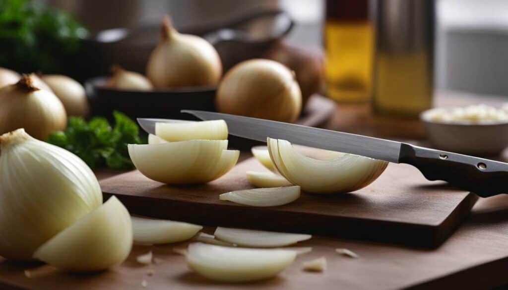 preparing sweet onions
