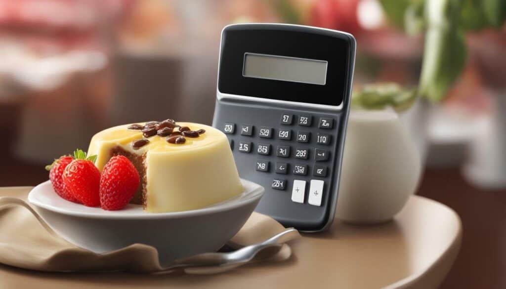 pudding calorie calculator