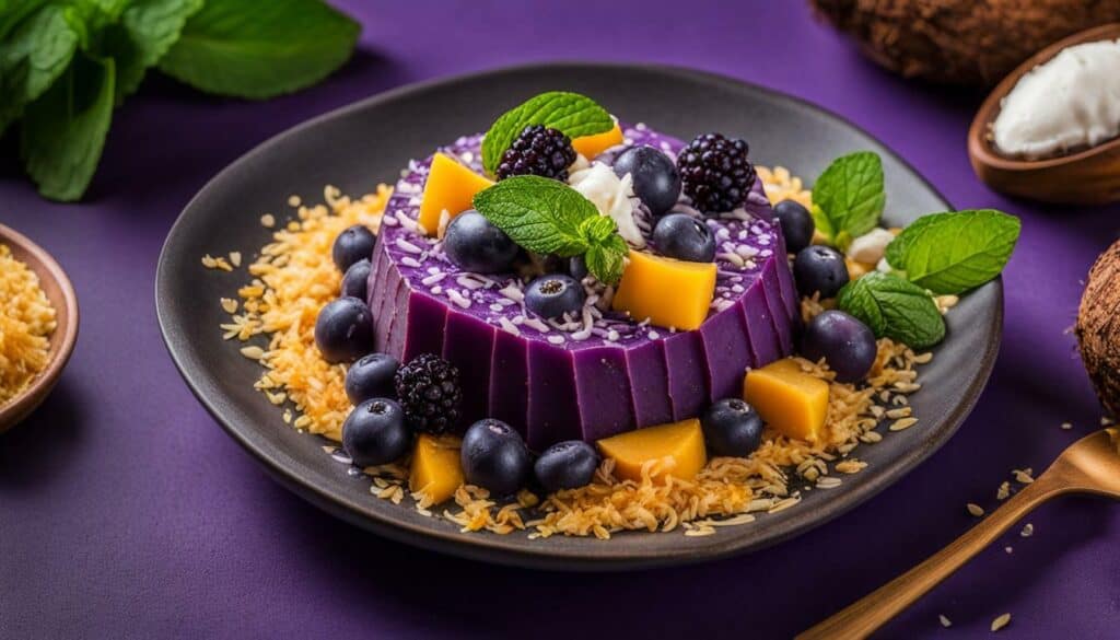 purple yam dish