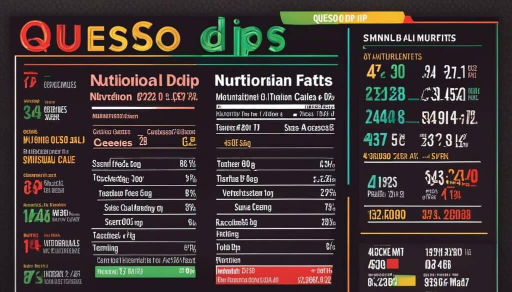 queso dip nutrition facts