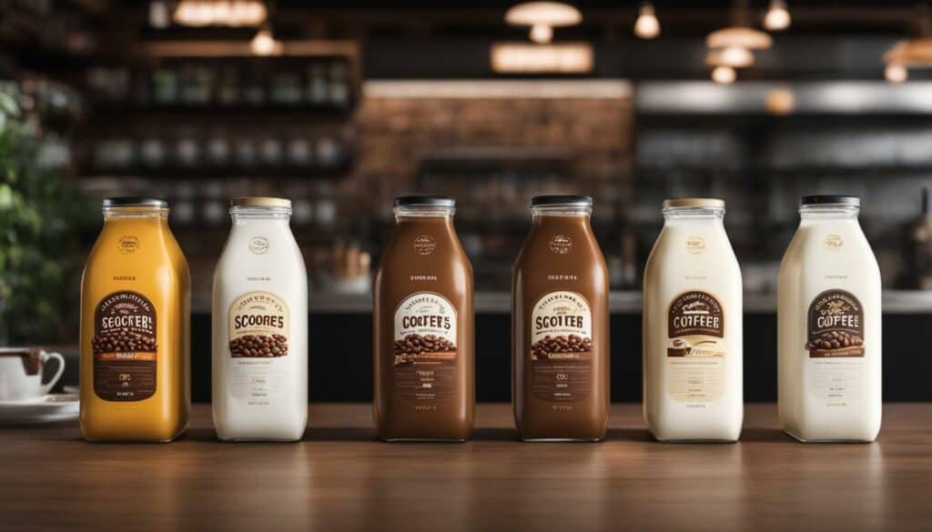 scooter's coffee milk options