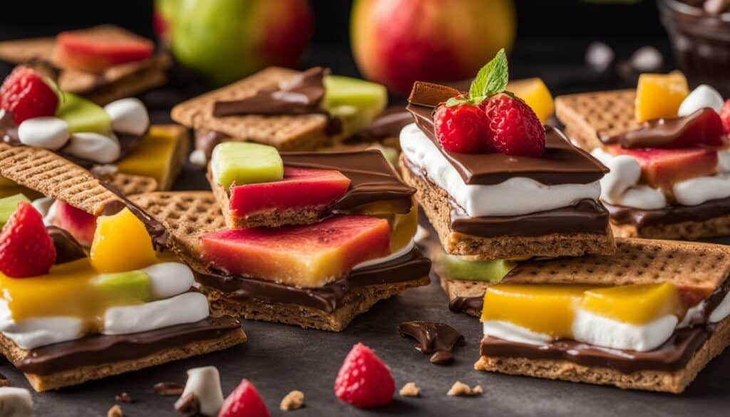 s'mores with fruit