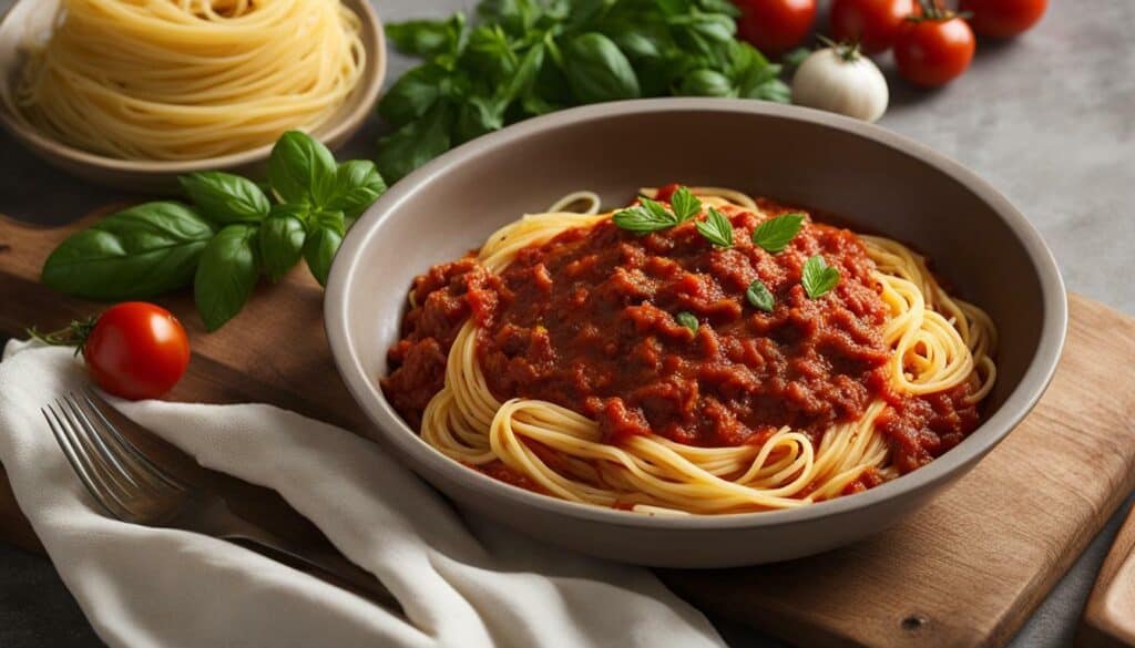 spaghetti meat sauce