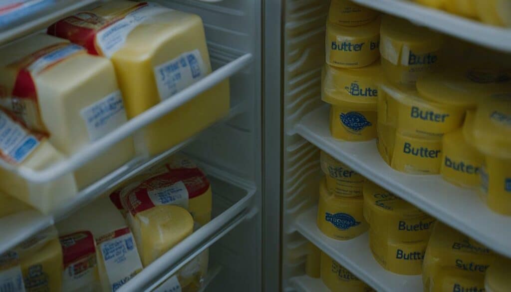 storing butter in the refrigerator