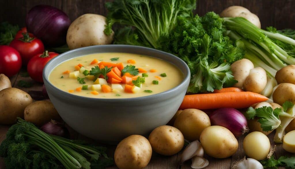 vitamins and minerals in potato soup