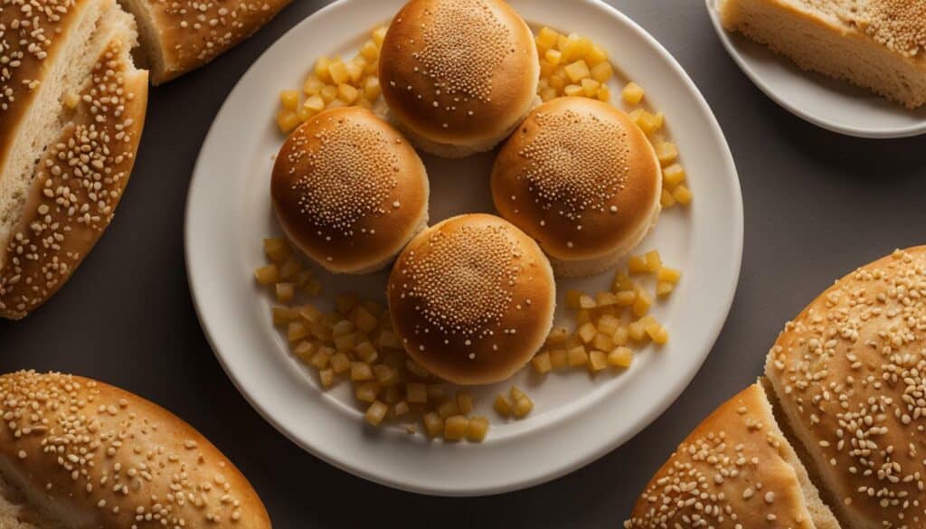 wheat bun carbohydrate content