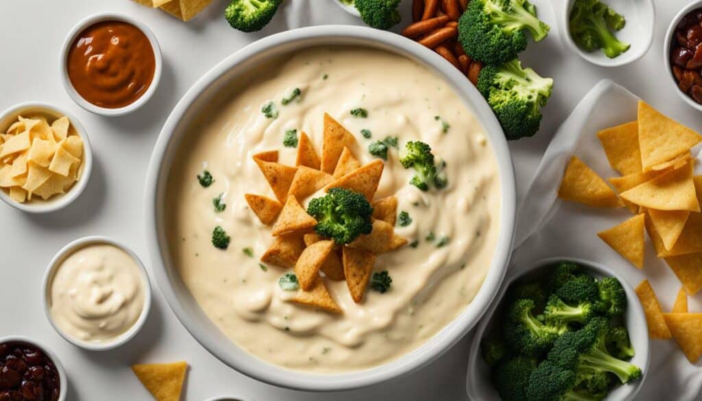 white cheese sauce