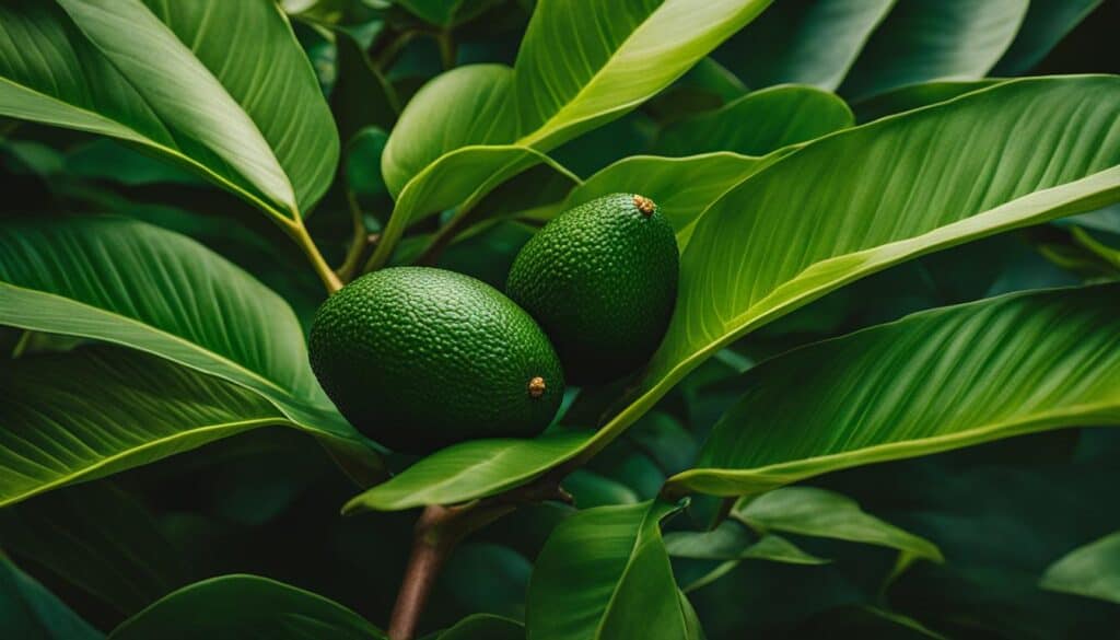 Avocado leaves