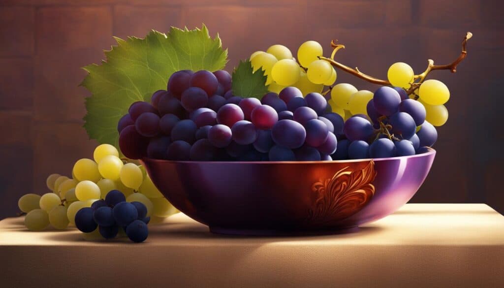 Colorful grape illustration