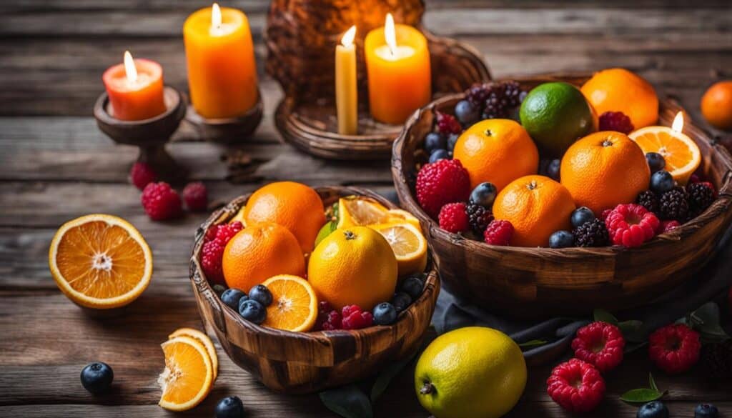 DIY Fruit Candles