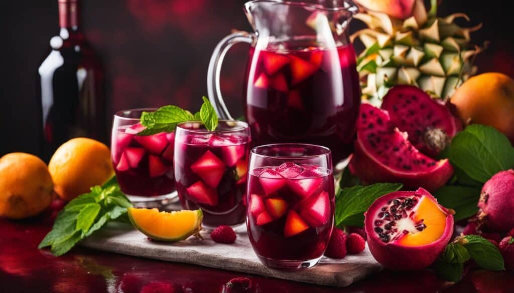 Exotic Fruits in Sangria