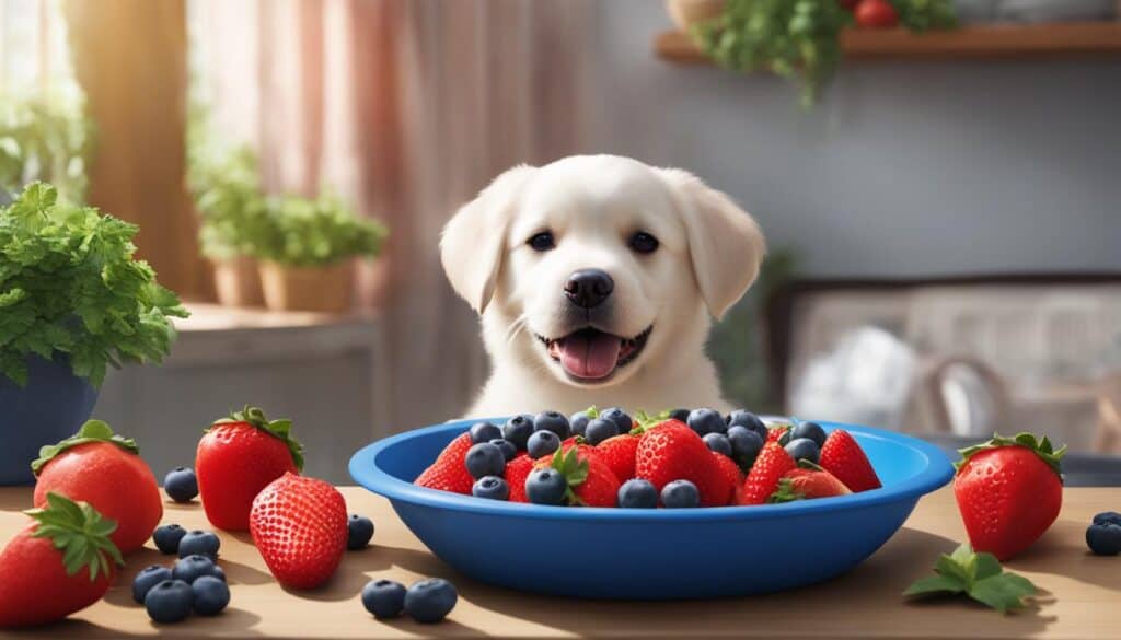 Incorporating fruits into dog meals