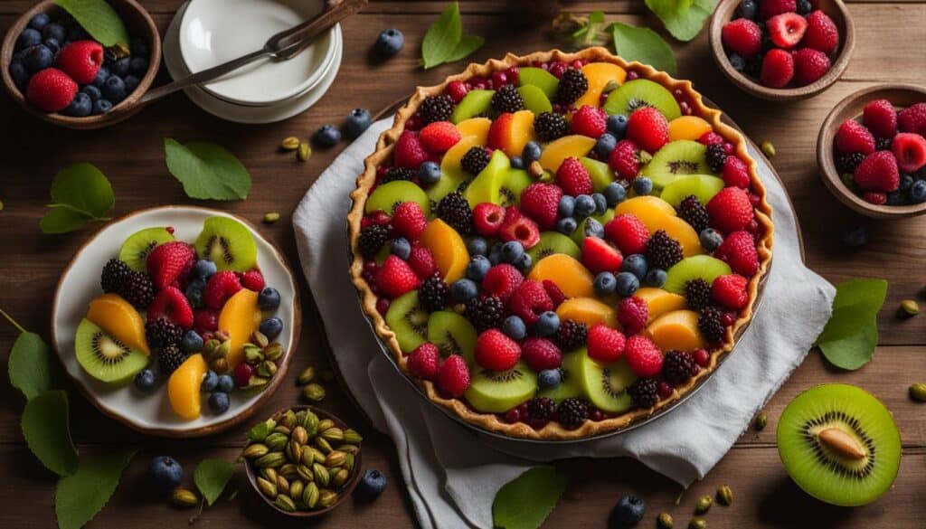 No-Bake Fruit Pie with Toasted Pistachios