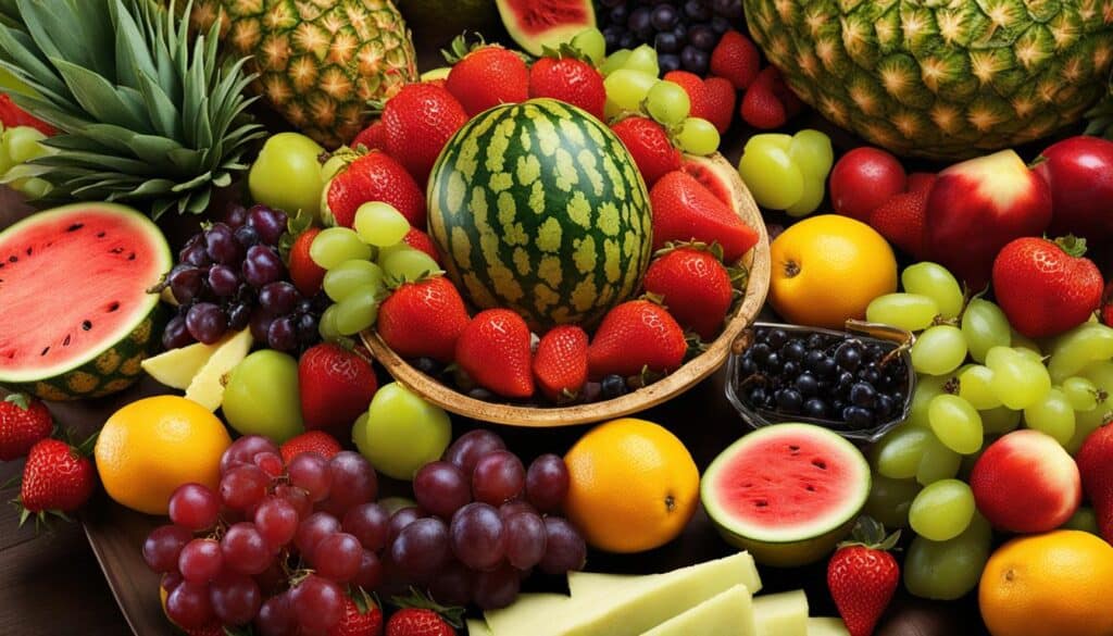 Vibrant fruit platter