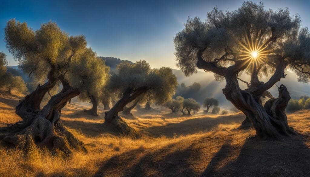 ancient olive trees