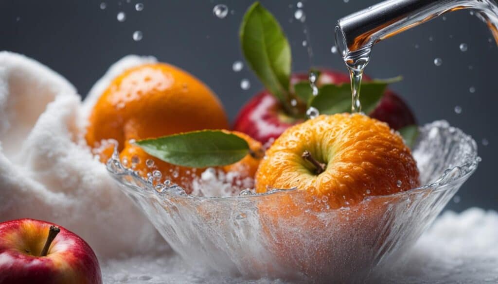 baking soda for washing produce