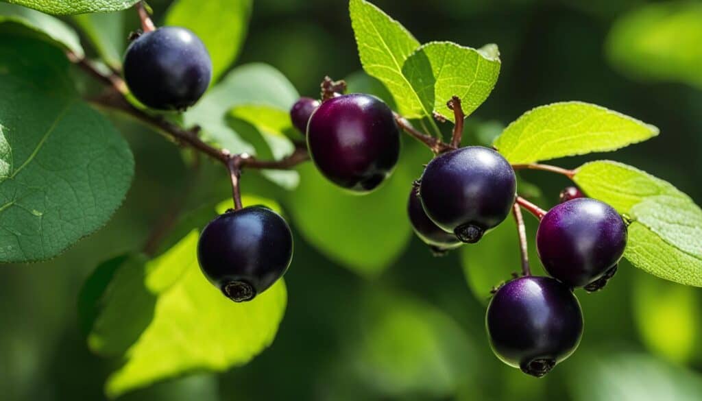 black huckleberries