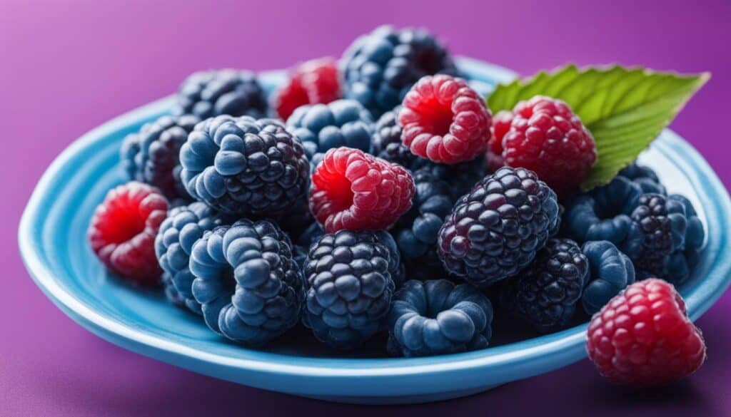 blue raspberry nutrition