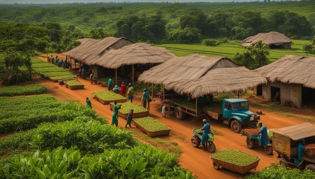 cashew nut production