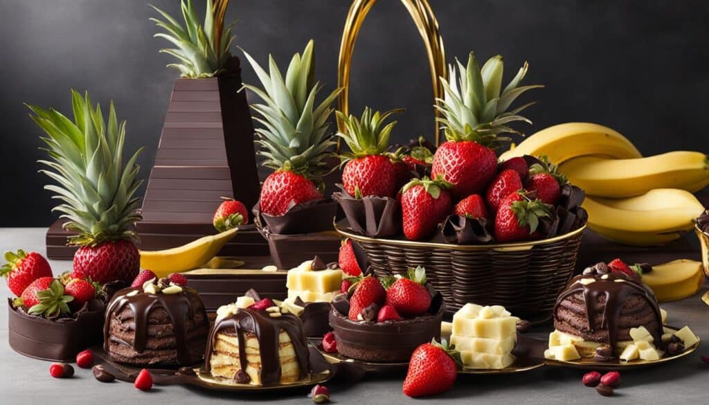 chocolate fruit gift baskets