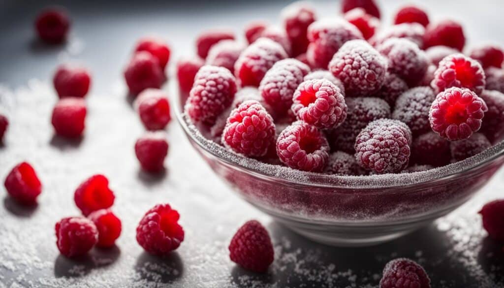 frozen raspberries