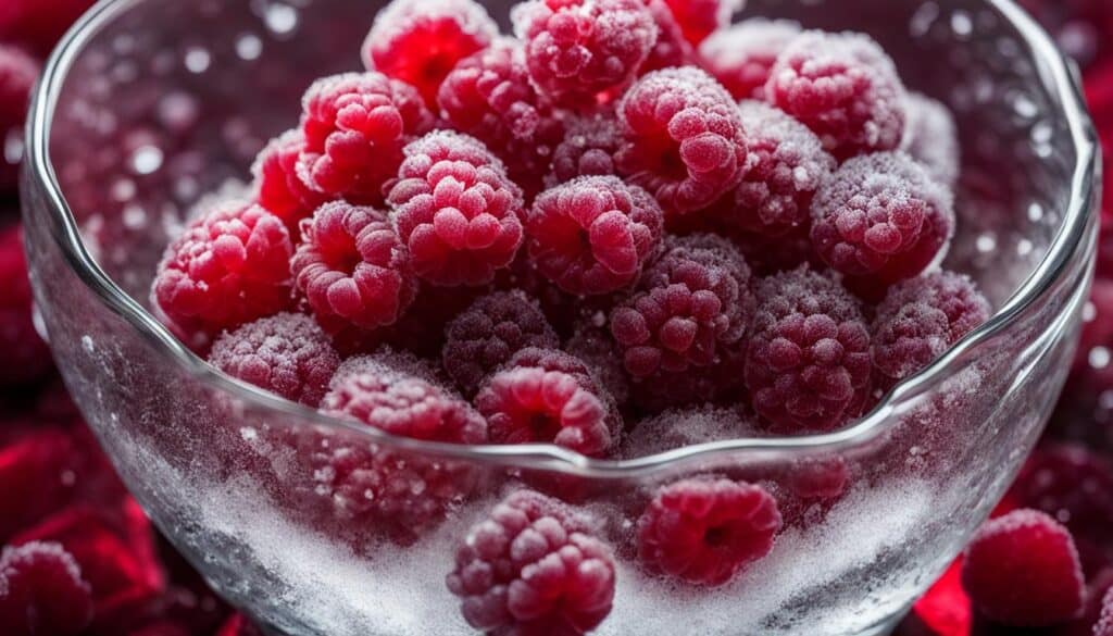 frozen raspberries