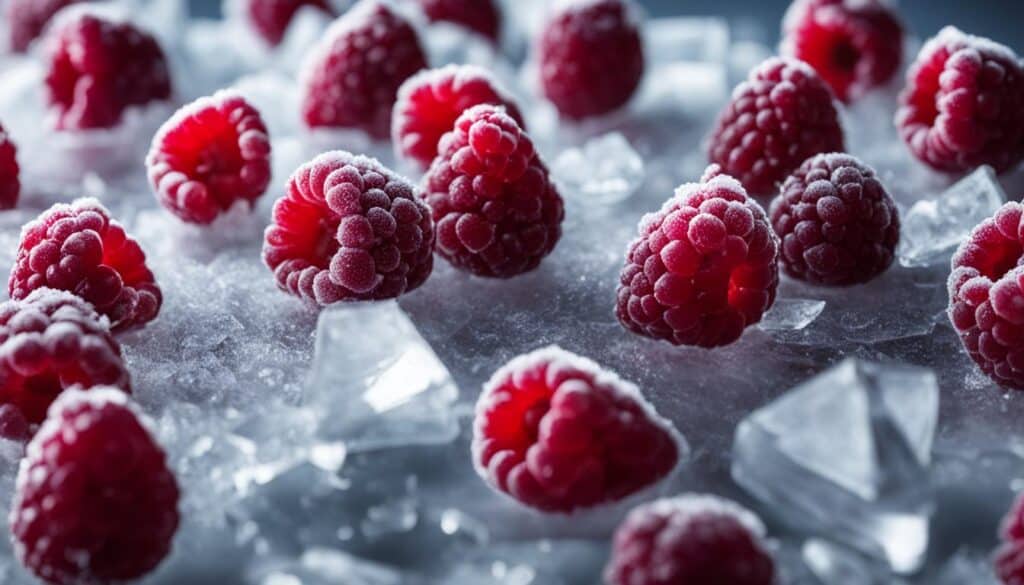 frozen raspberries