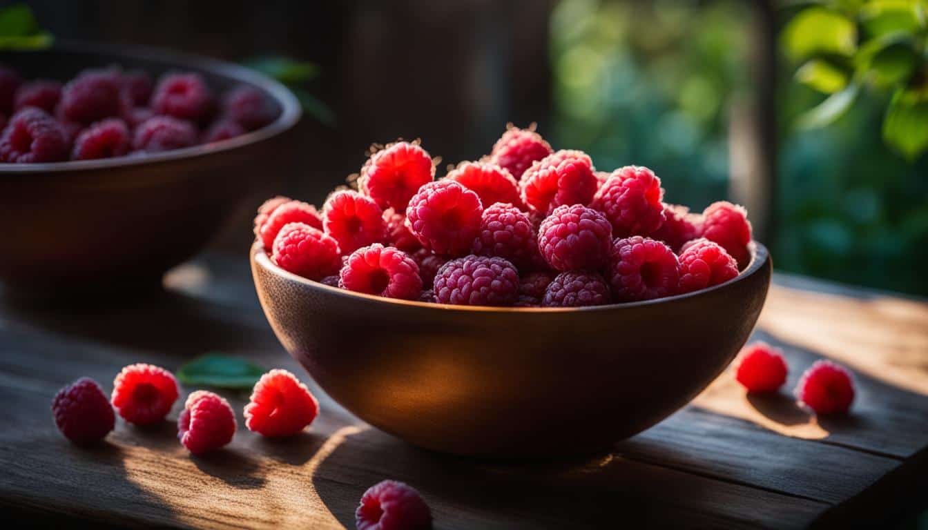 frozen raspberries